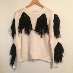 Eva Mendez Fringe Sweater C1082